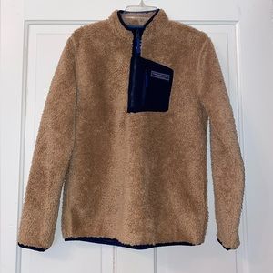 Vineyard Vines Sherpa zip up pullover
